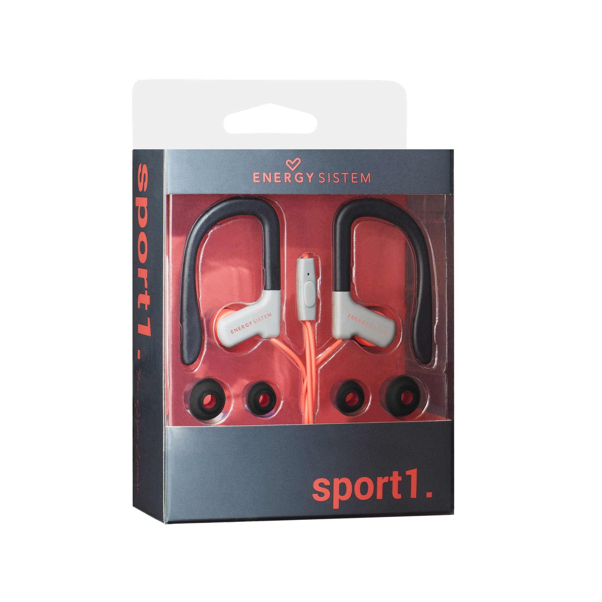 Earphones Sport 1 Red Mic