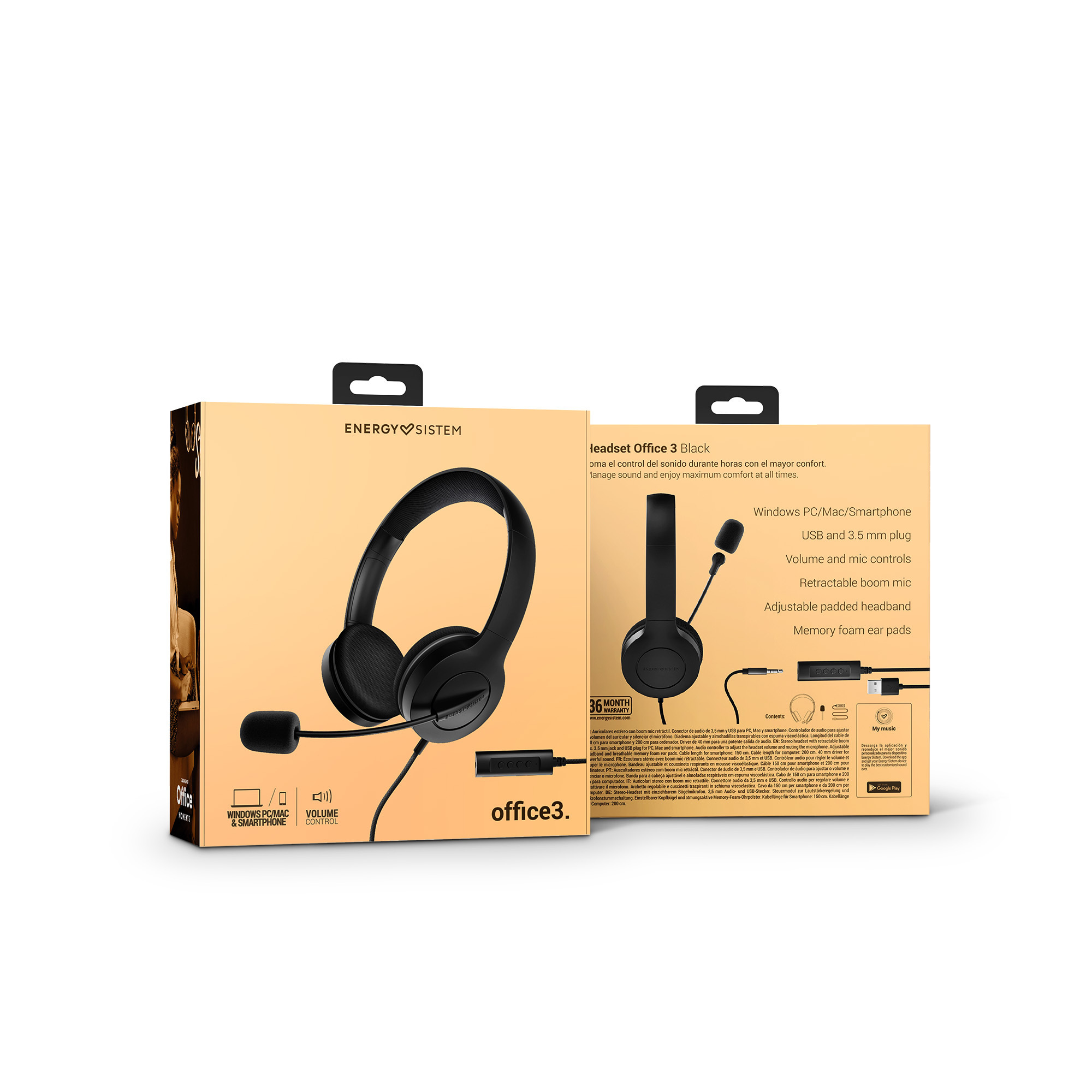 Headset Office 3 Black 5