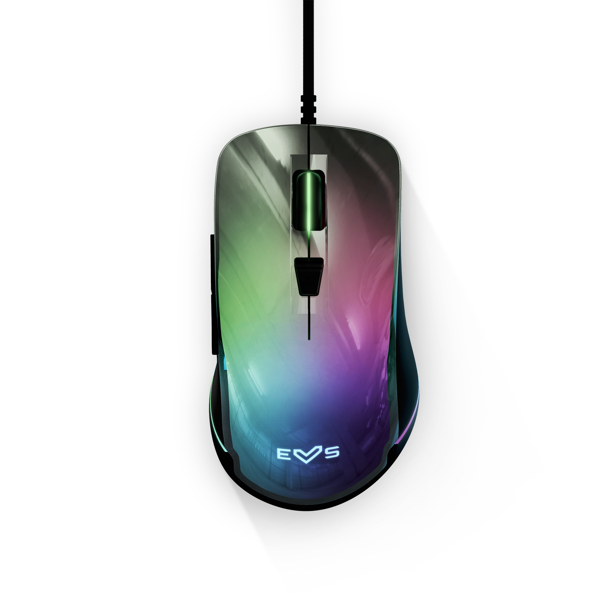 Ratón gamer con cubierta LED RGB