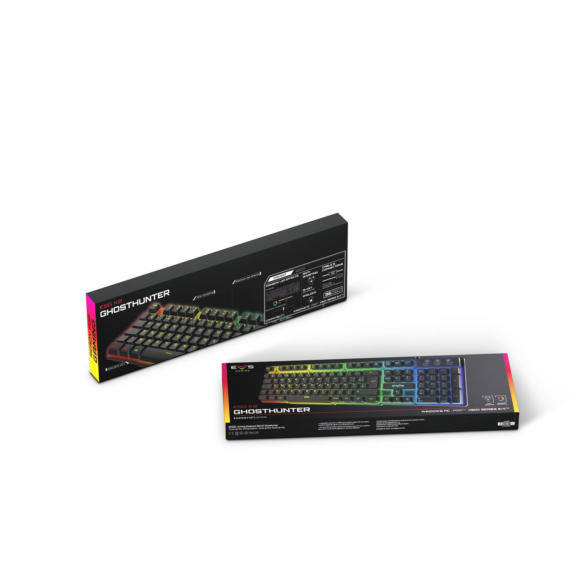 Gaming Keyboard ESG K2 Ghosthunter AZERTY