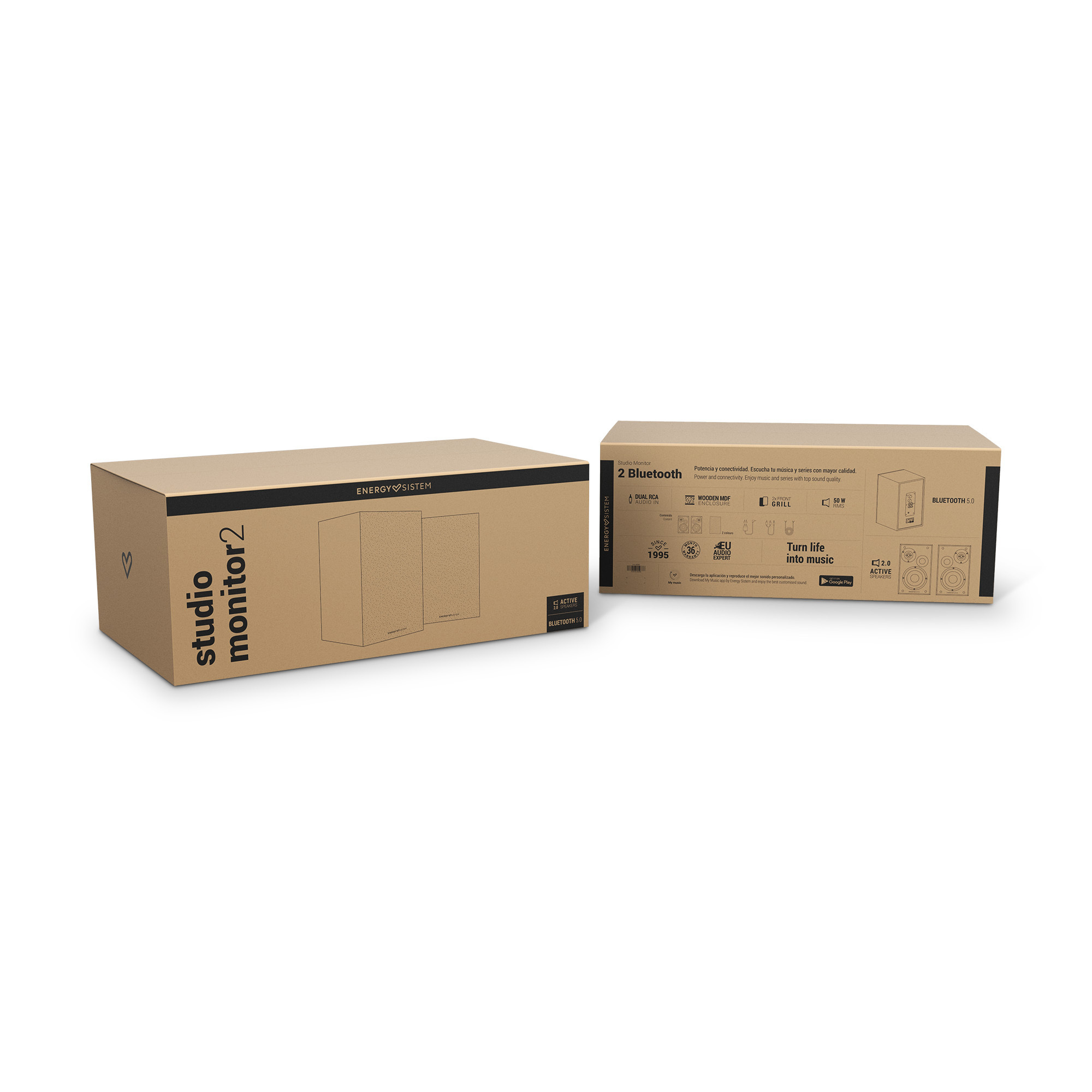 Coluna Studio Monitor 2 Bluetooth para a sala de casa